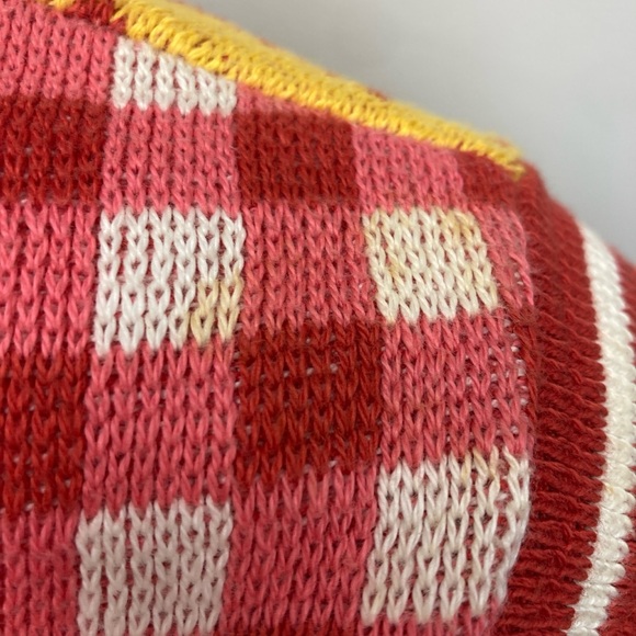 Vintage Betsey Johnson Alley Cat 70s Knit Gingham Set - Picture 6 of 9